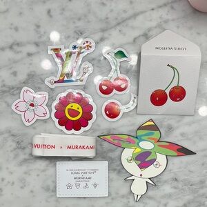 Louis Vuitton x Murakami sticker, ribbon, ribbon card